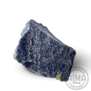 Cuarzo azul en bruto con logo